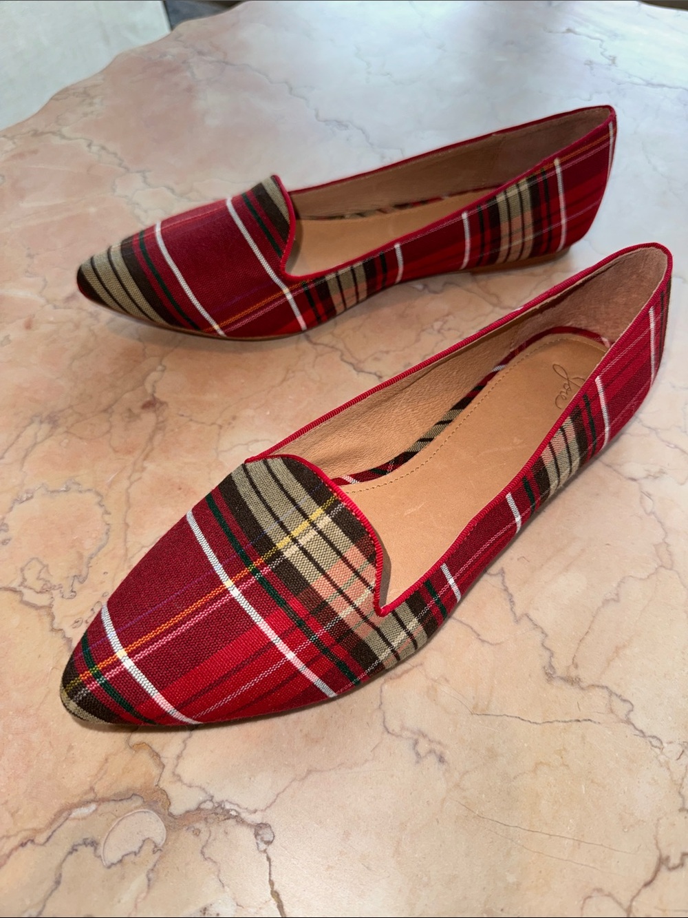 Joie FINAL New Daydreaming Plaid Flat Shoe 40